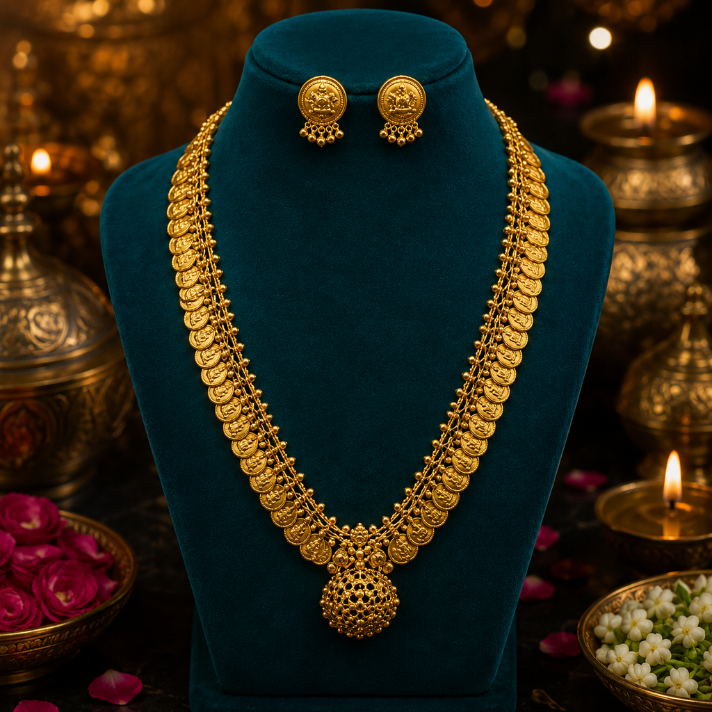 Long Kasu Mala Set