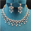 White Rhodium Necklace Set