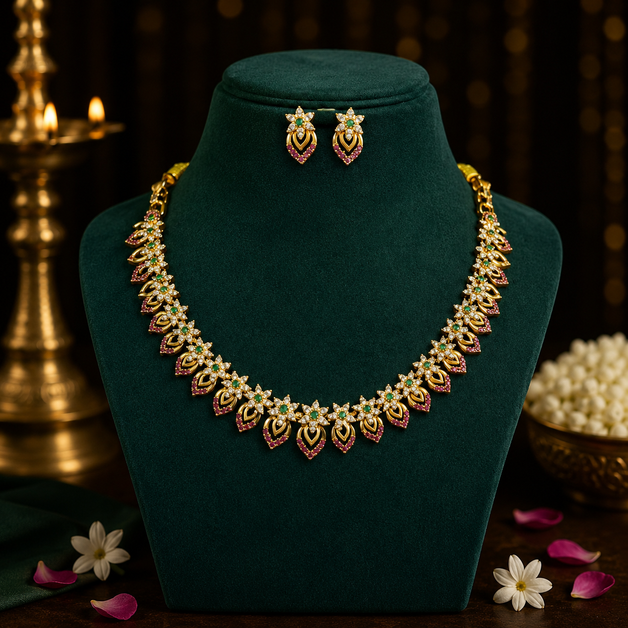 Stone Necklace Set