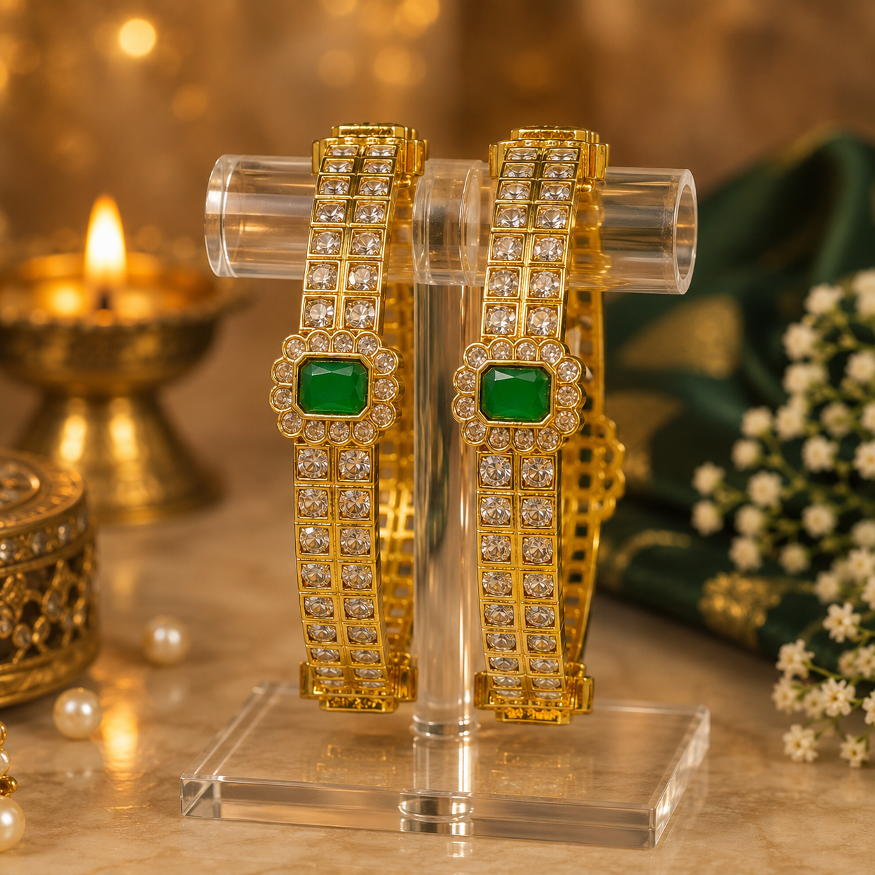 AD Stone Bangles