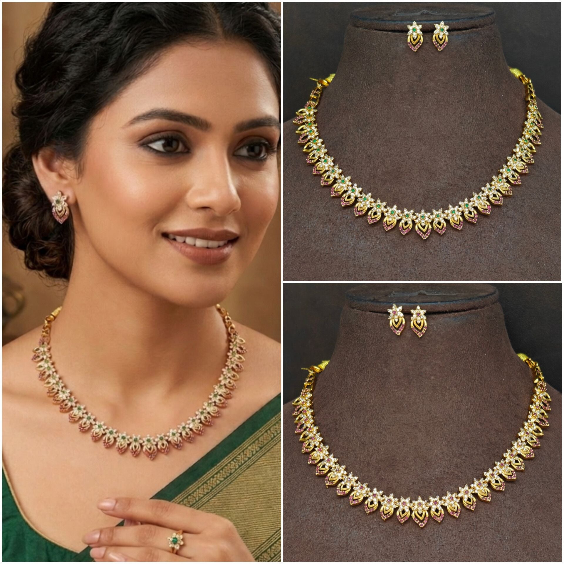 Stone Necklace Set