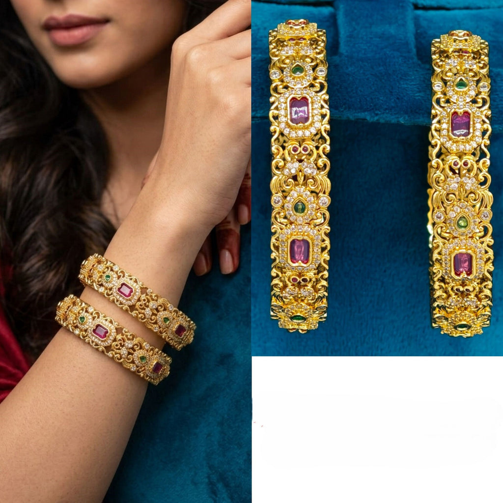 Emerald Stone Bangles