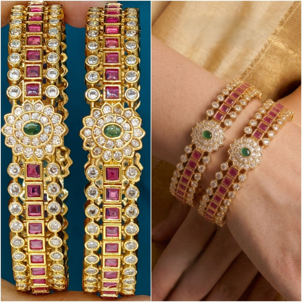 Emerald Stone Bangles